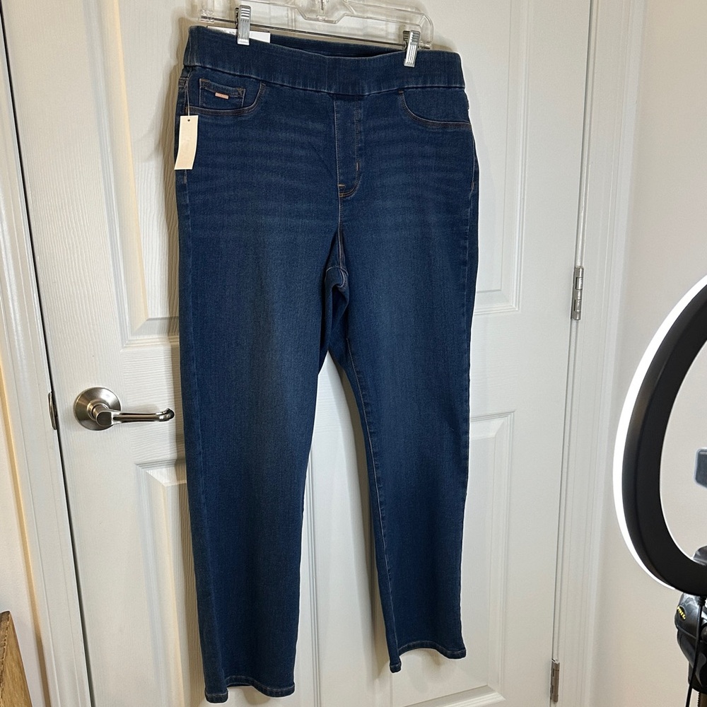 Nine West Pull On Straight Leg Jeans